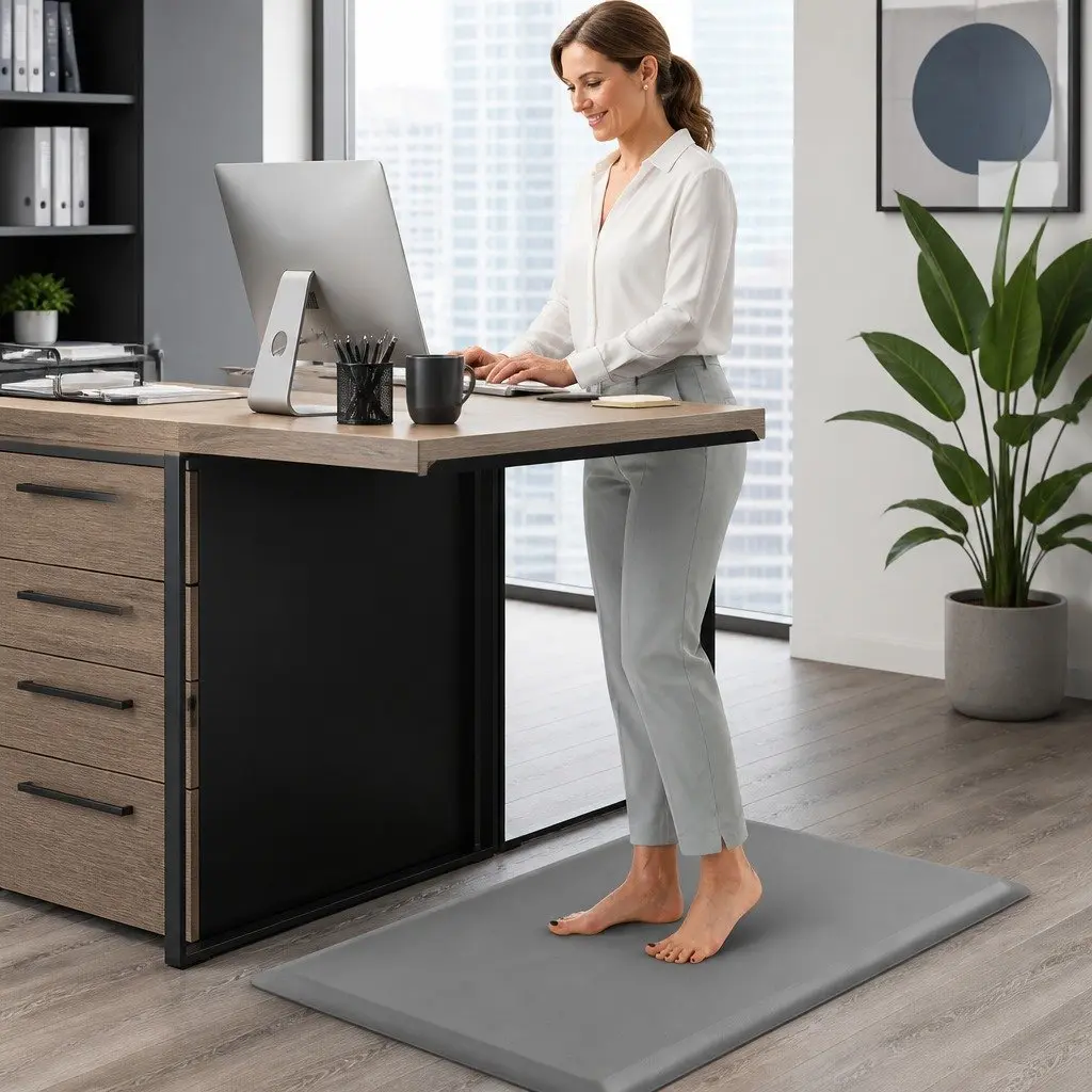 Anti Fatigue Standing Mat for Desk Kitchen 50x80cm Non Slip Comfort Foam