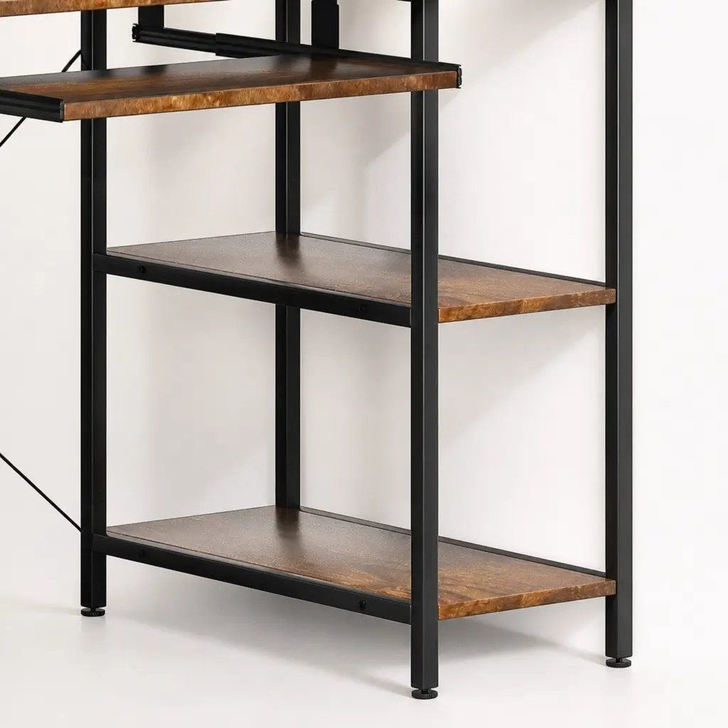 Industrial Height Adjustable Computer Desk