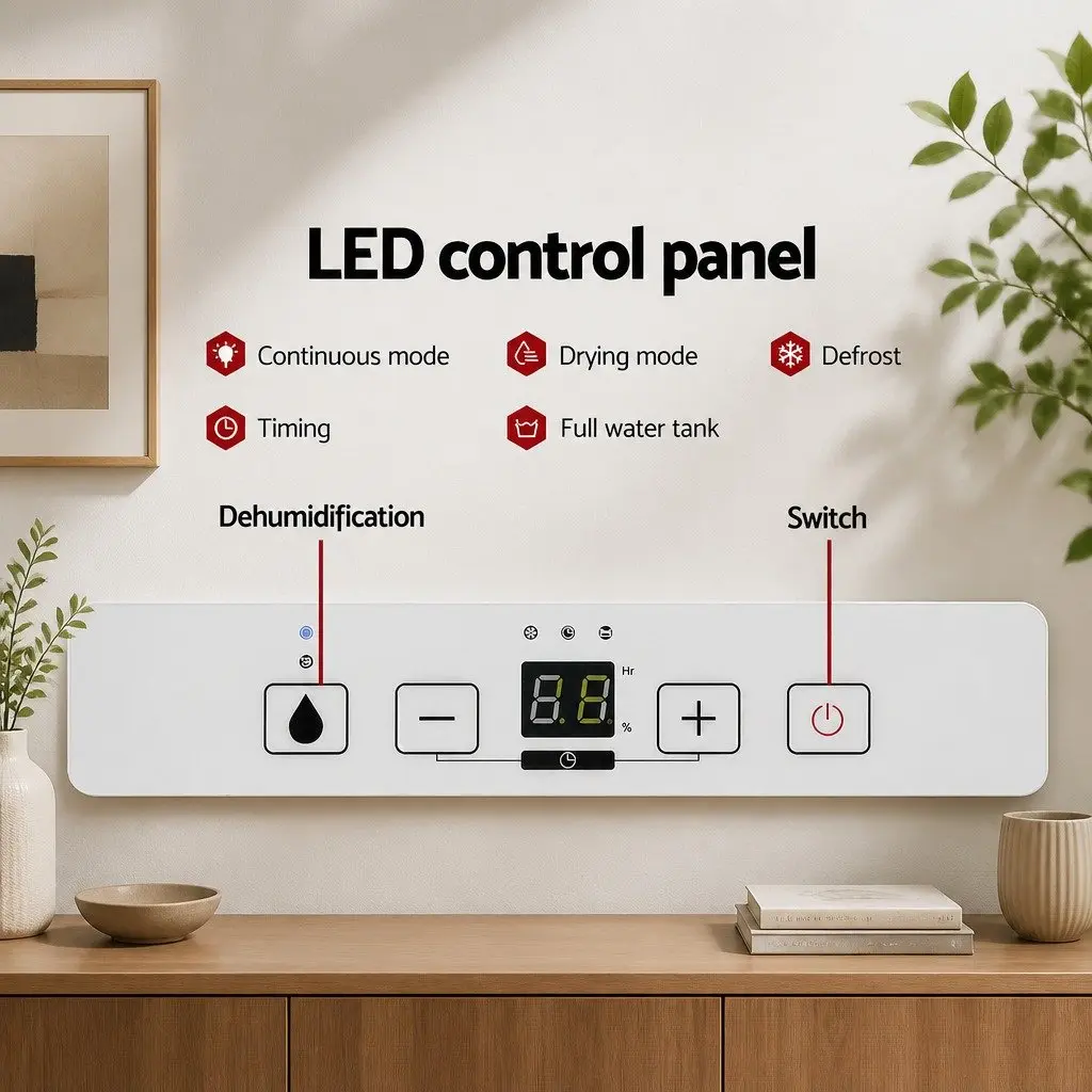 Dehumidifier Air Purifier Portable 12L for Home 24㎡ White