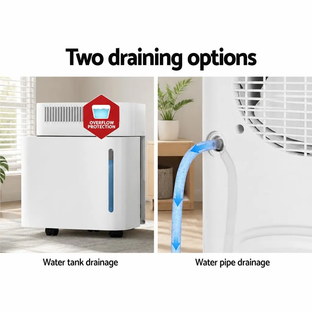 Dehumidifier Air Purifier Portable 12L for Home 24㎡ White