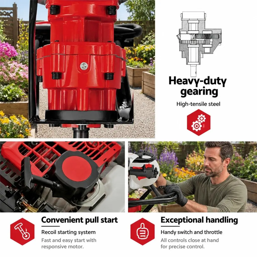 65cc Petrol Post Hole Digger and Auger