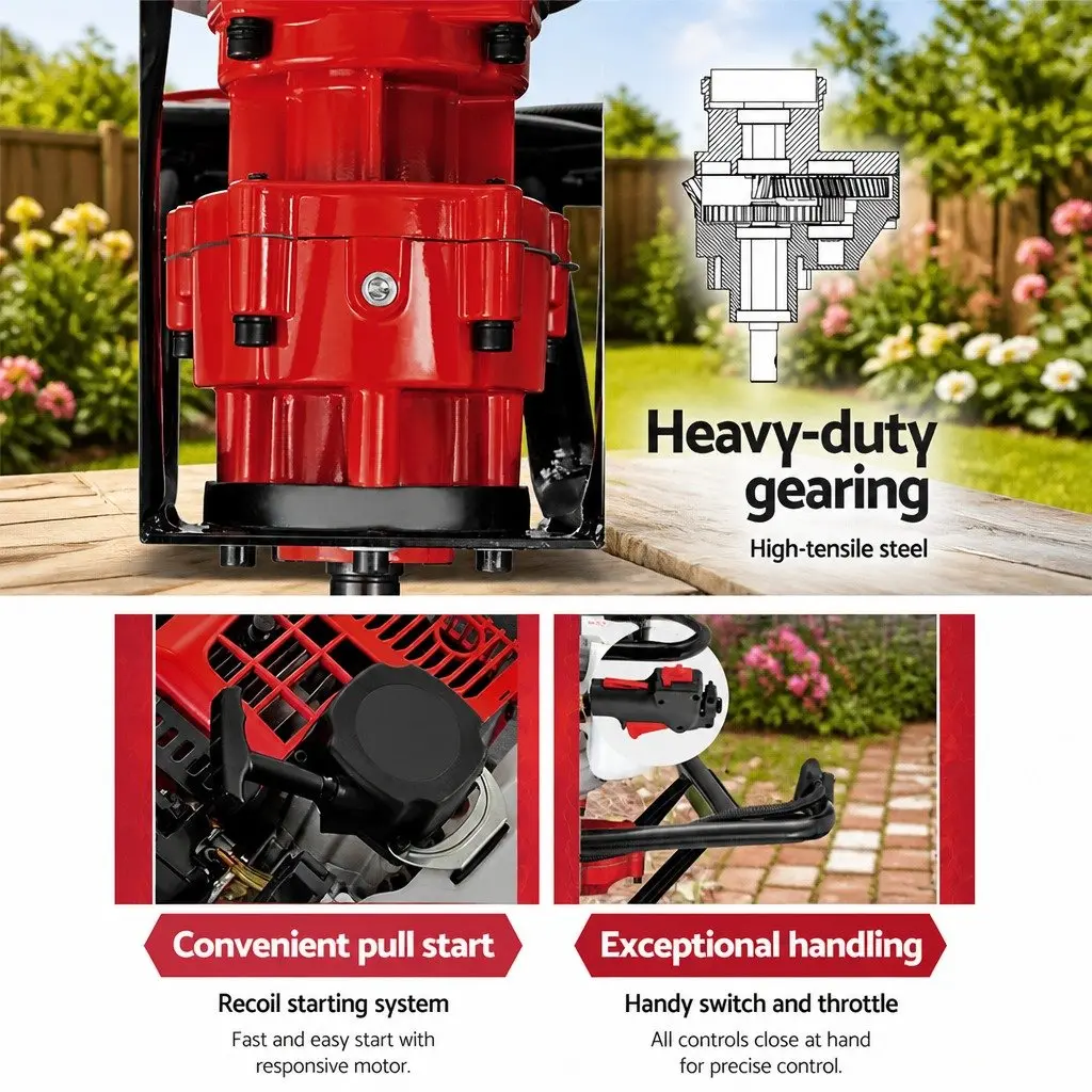 65cc Petrol Post Hole Digger Power Tool for Outdoor Use