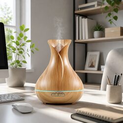 400ml Aroma Diffuser Ultrasonic Humidifier 7-Colour LED Night Light Aromatherapy
