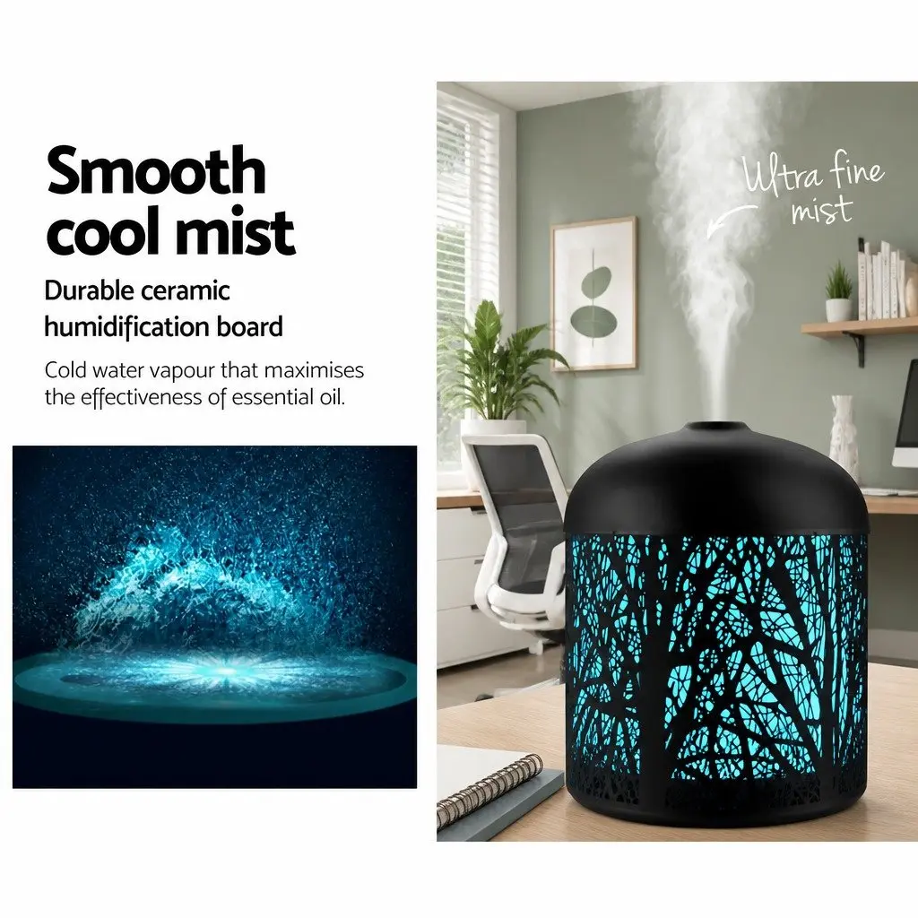 Ultrasonic Aroma Diffuser for Home 160ml Black