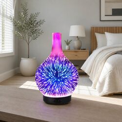 Ultrasonic Aroma Diffuser 3D LED Light Mist Humidifier Aromatherapy Night Light