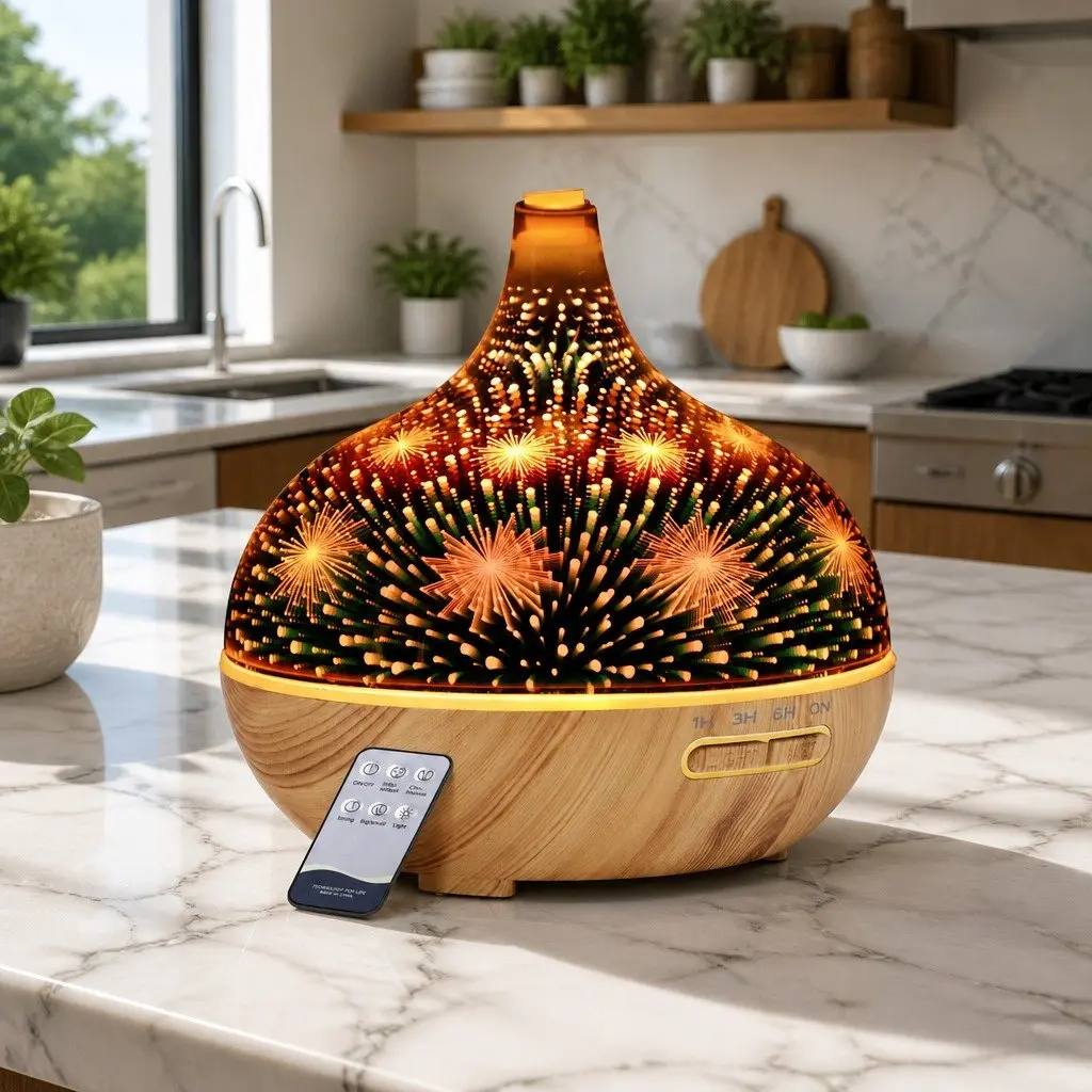 400ml Ultrasonic Aroma Diffuser with Remote Control