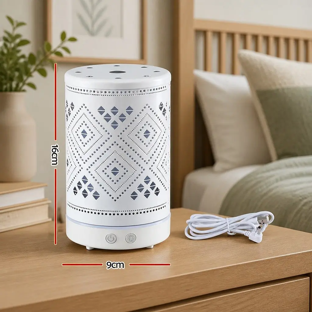 Aroma Diffuser Humidifier for Home 100ml with LED Night Light and Ultrasonic Technology