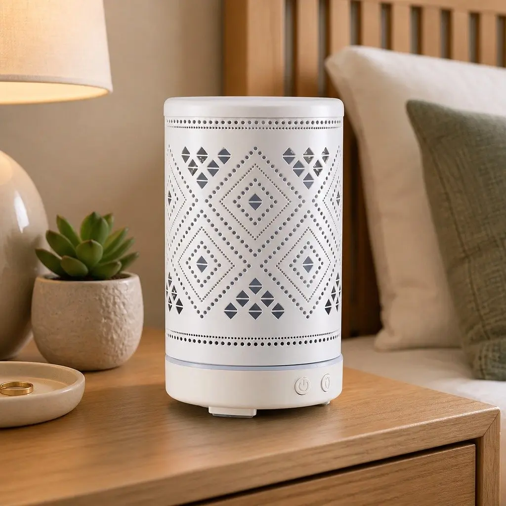 Aroma Diffuser Humidifier for Home 100ml with LED Night Light and Ultrasonic Technology