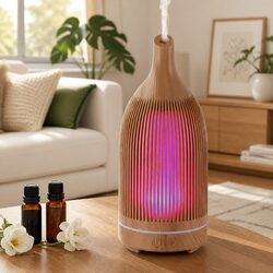 Aroma Diffuser 200ml Ultrasonic Humidifier LED Night Light Essential Oil Mist