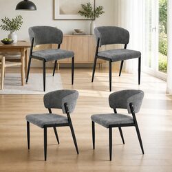 Specifications for 4 Upholstered Dining Chairs in Grey