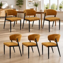 Detailed Specifications of 6 Dining Chairs in Yellow