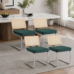 Specifications of Dining Chairs Set - 4 Green Velvet