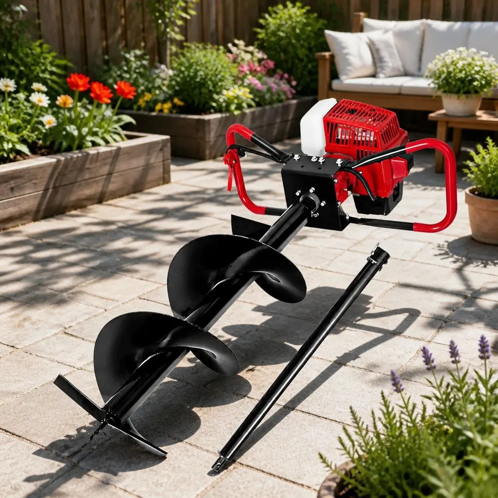 Post Hole Digger with 300mm Auger and 63cc Engine