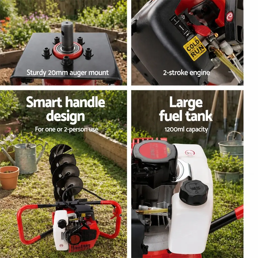 65cc Petrol Post Hole Digger Kit