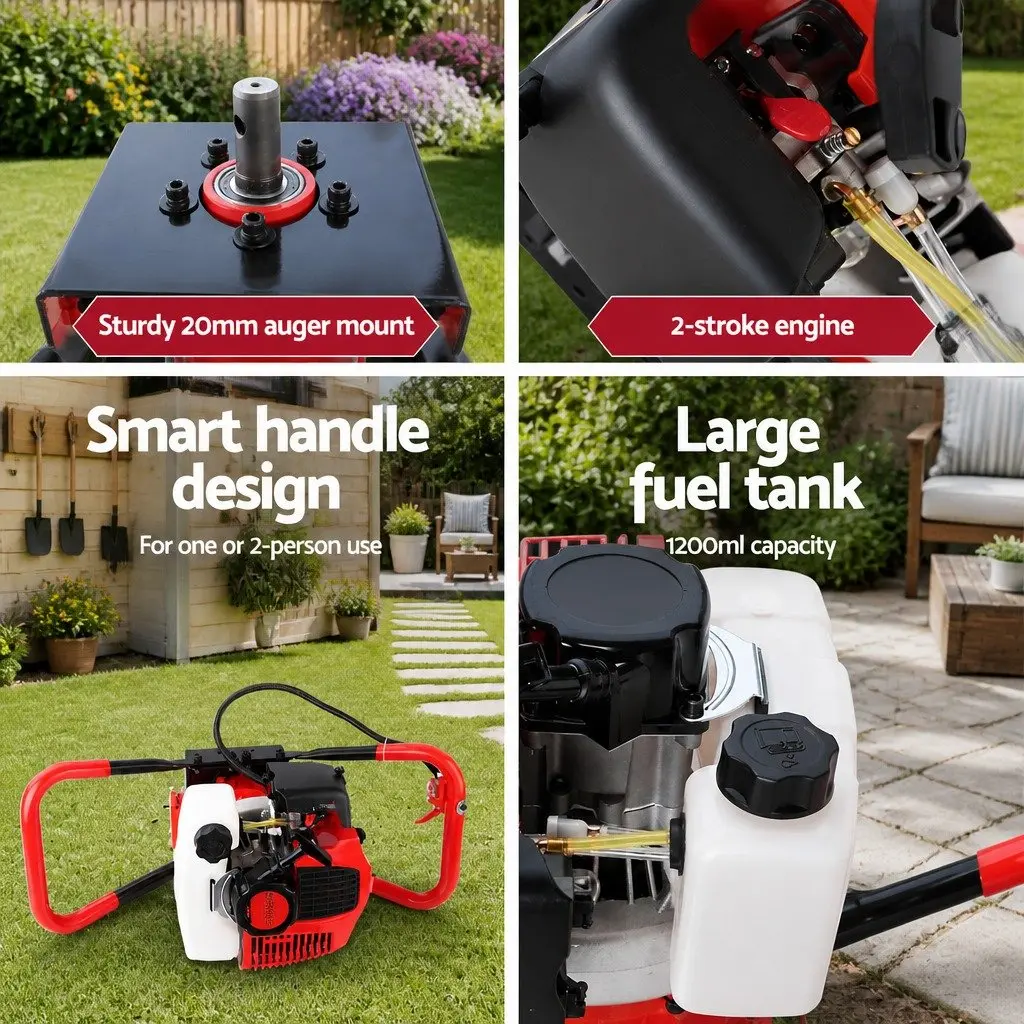 65cc 2-Stroke Post Hole Digger Motor