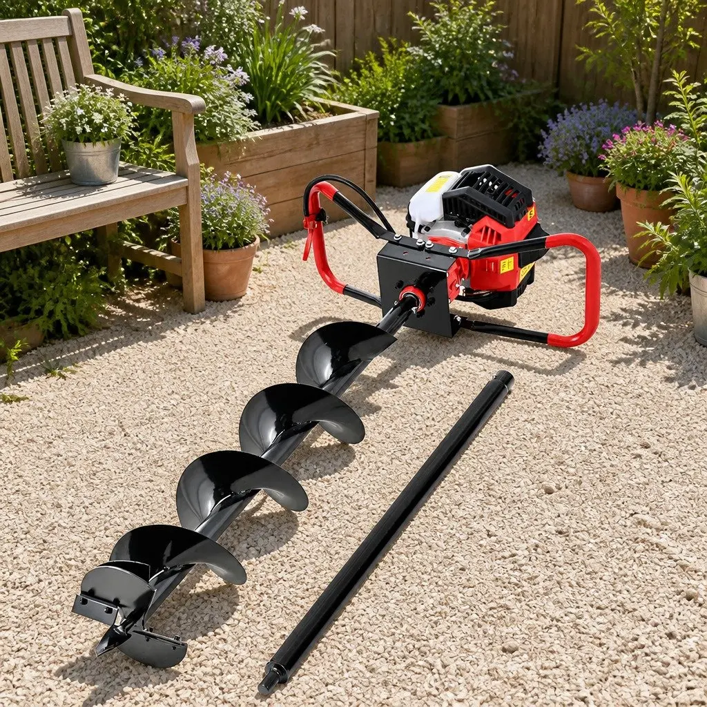 200mm Post Hole Digger with 65cc Engine