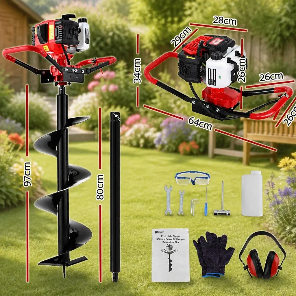 300mm Heavy Duty Post Hole Digger