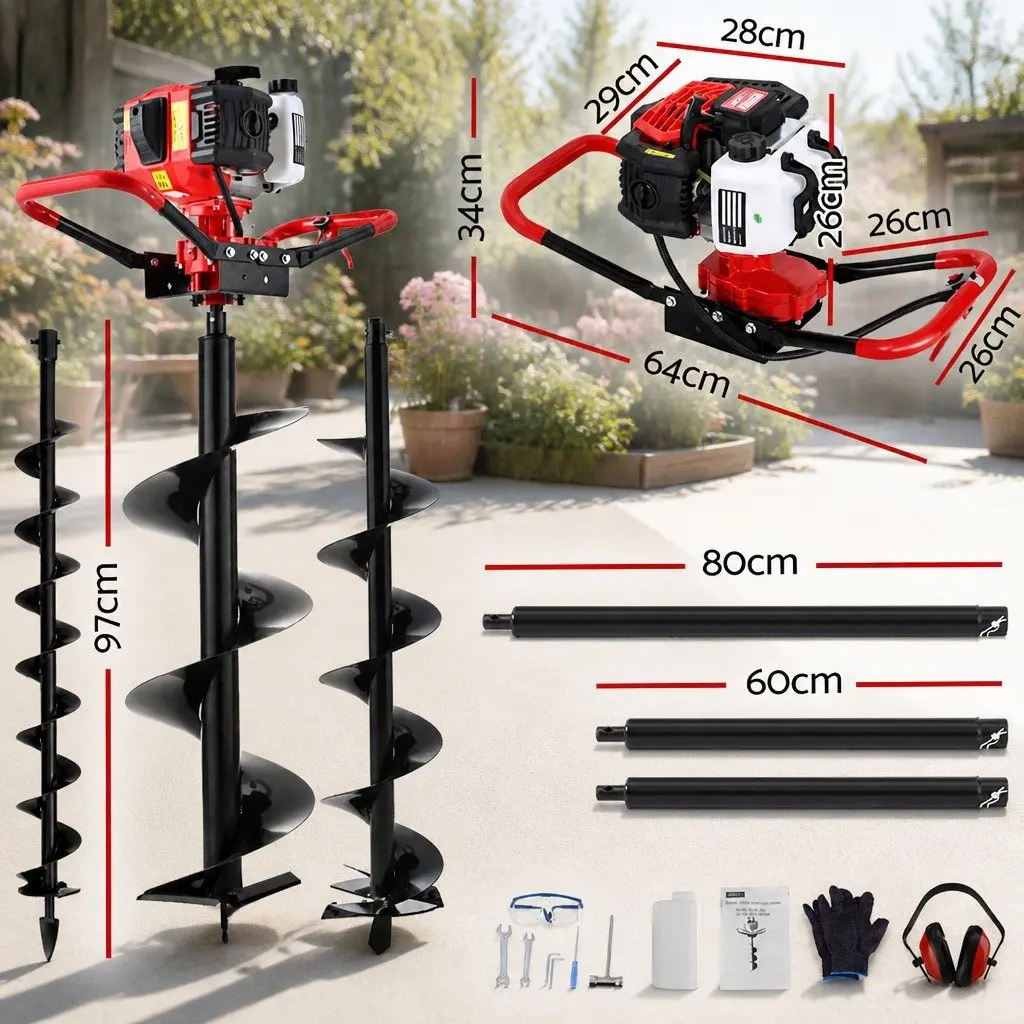 65cc Petrol Engine Auger Drill Kit