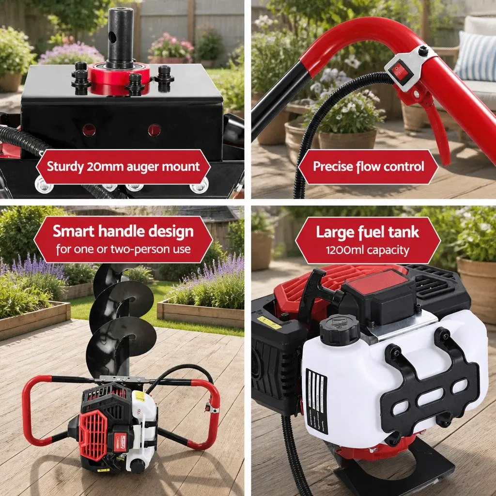 65cc Petrol Engine Auger Drill Kit