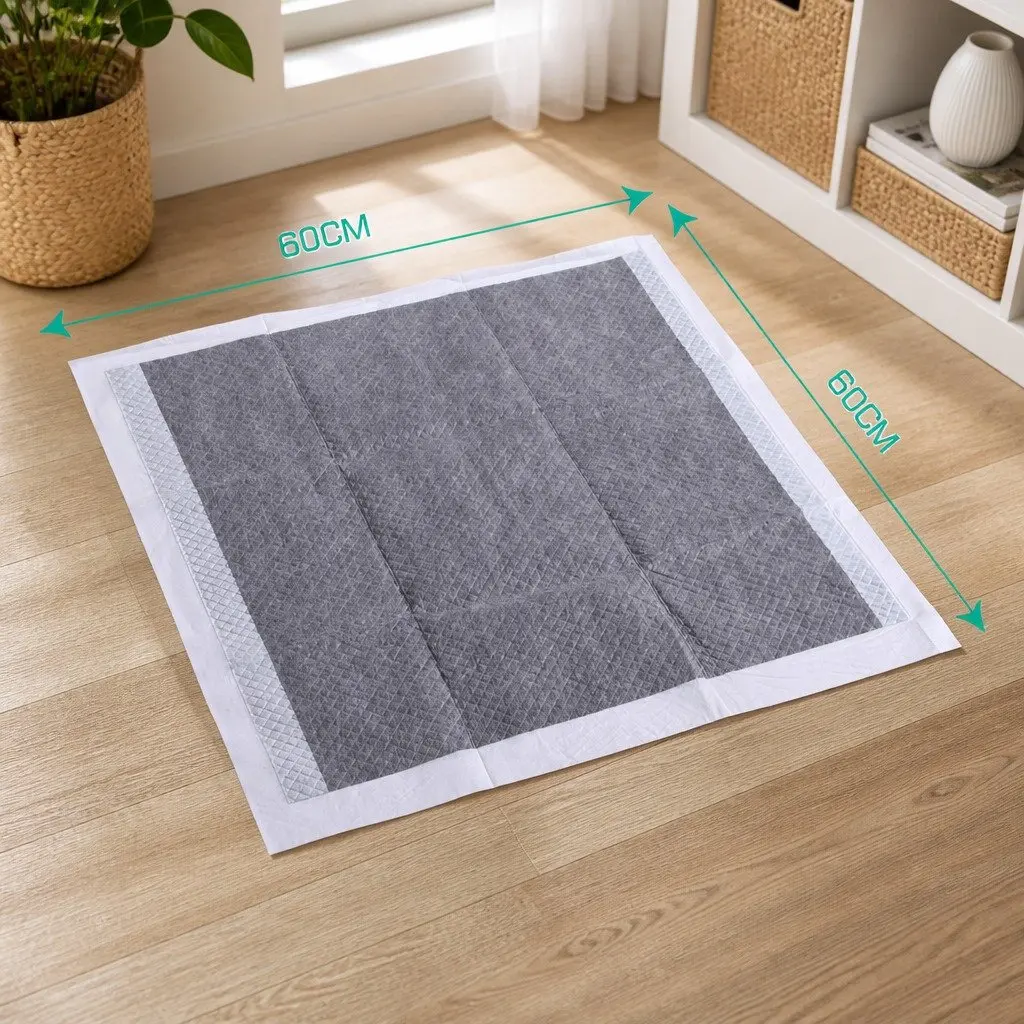 Pet Training Pads 50 Pcs 60x60cm Puppy Potty Pads Charcoal Odour Control