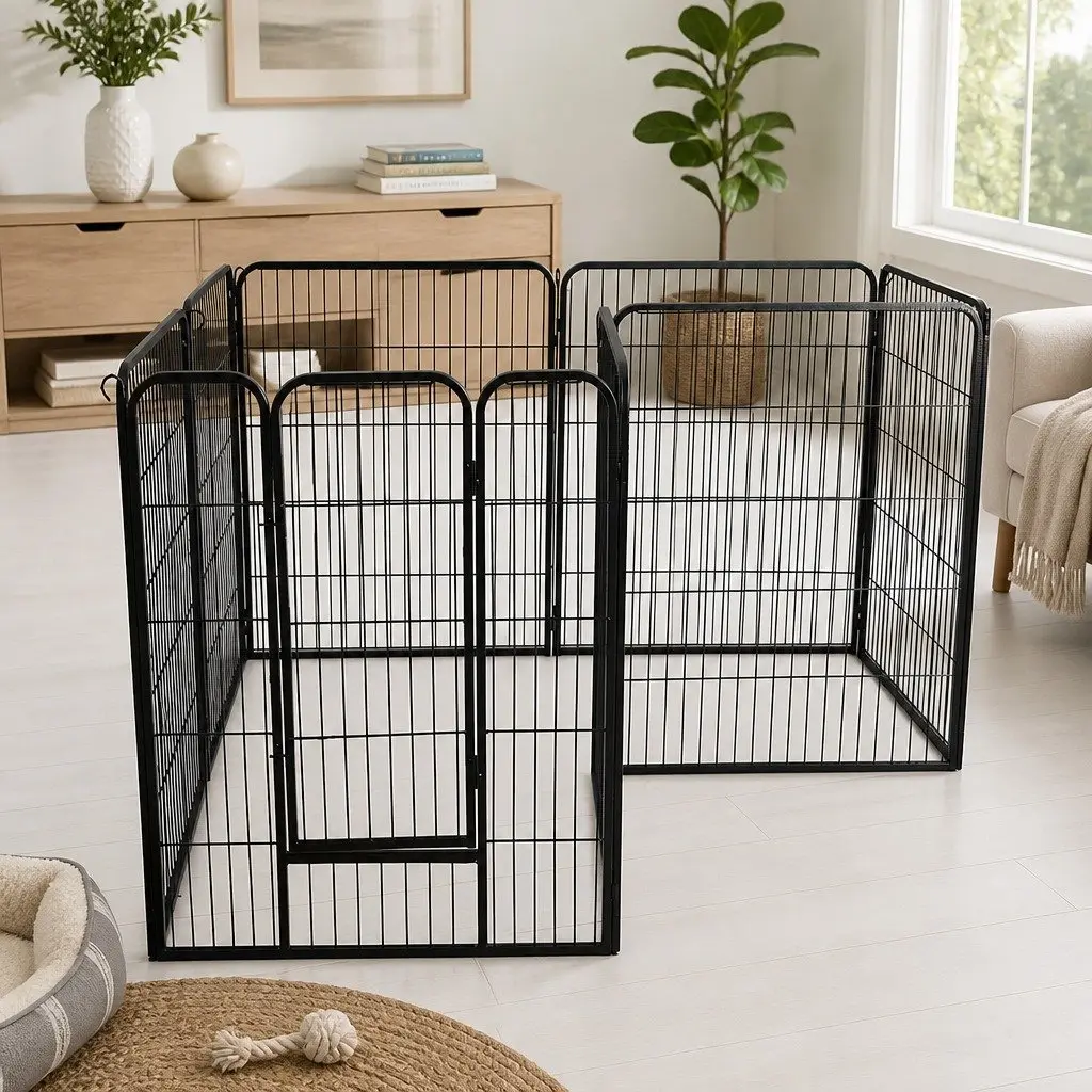 8 Panel Pet Dog Playpen Portable Foldable Enclosure 24 Inch