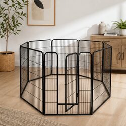 8 Panel Pet Playpen Dog Exercise Pen Puppy Enclosure Portable Foldable Camping