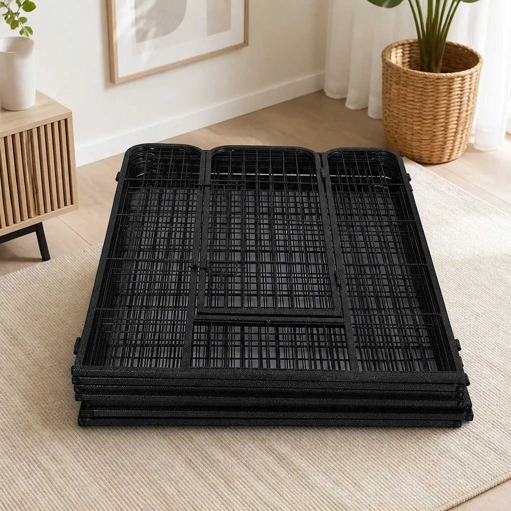 8 Panel Pet Playpen Dog Exercise Pen Puppy Enclosure Portable Foldable Camping