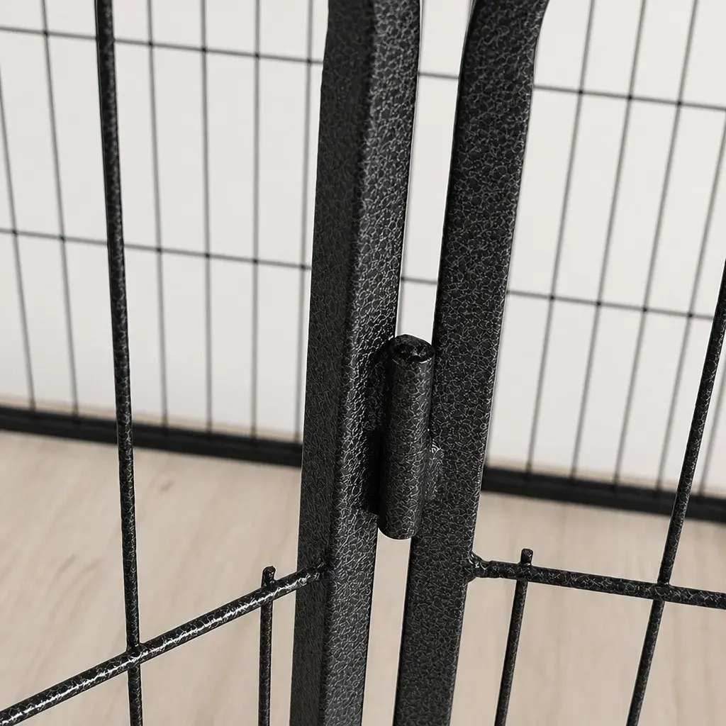 8 Panel Foldable Pet Playpen with Steel Construction