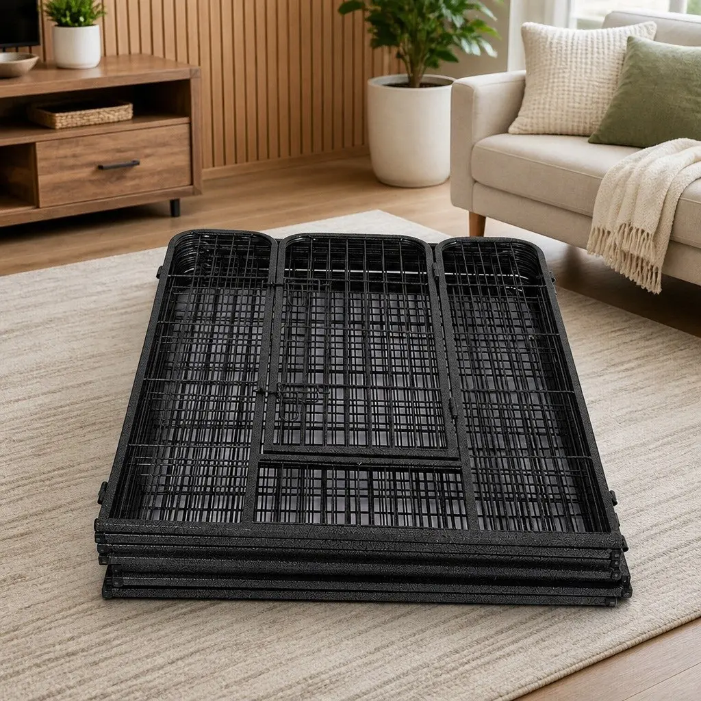 8 Panel Pet Playpen Dog Exercise Pen Puppy Enclosure Portable Foldable Gate