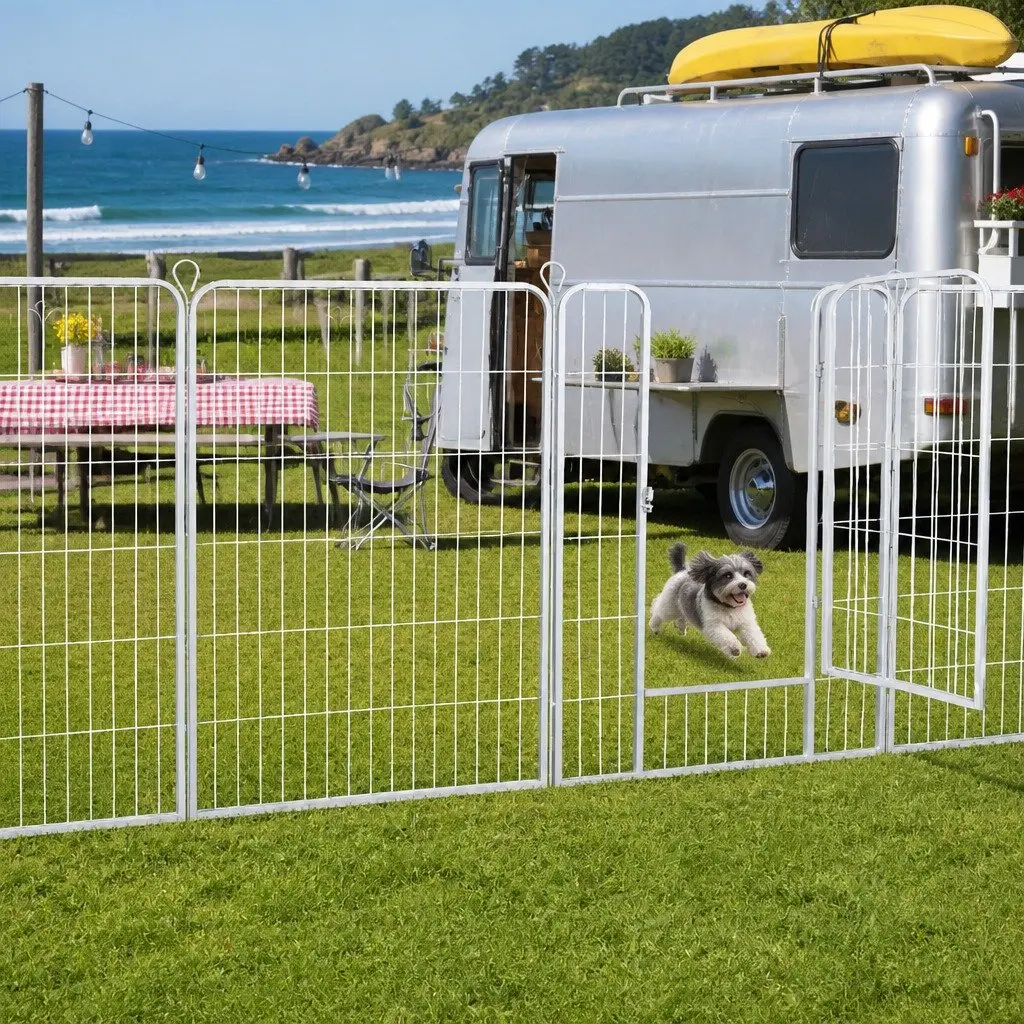 8 Panel Pet Dog Playpen 48'' Enclosure