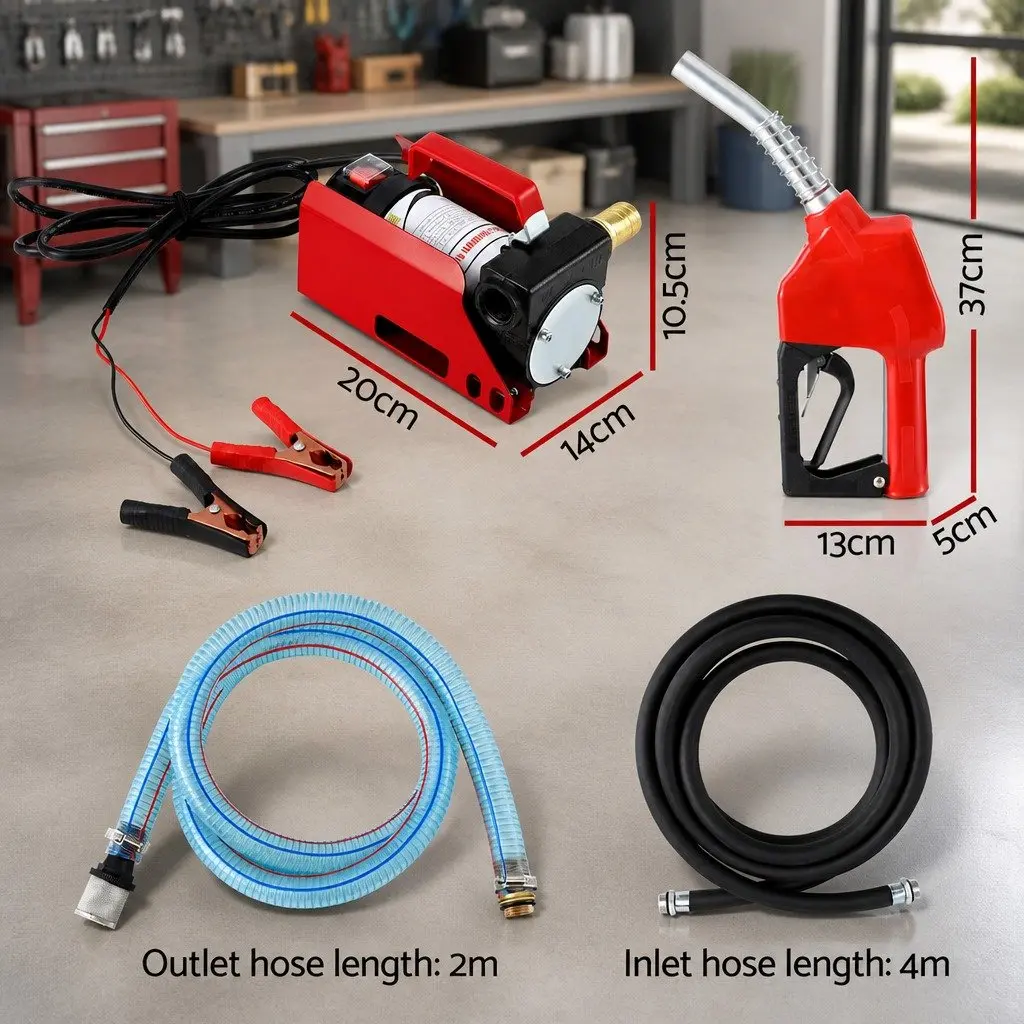 Electric Fuel Transfer Pump for Diesel Oil Kerosene 12V DC 40L per Minute