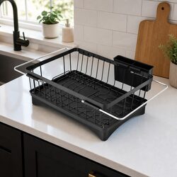 Specifications of the Black Dish Drying Rack for Kitchen Use