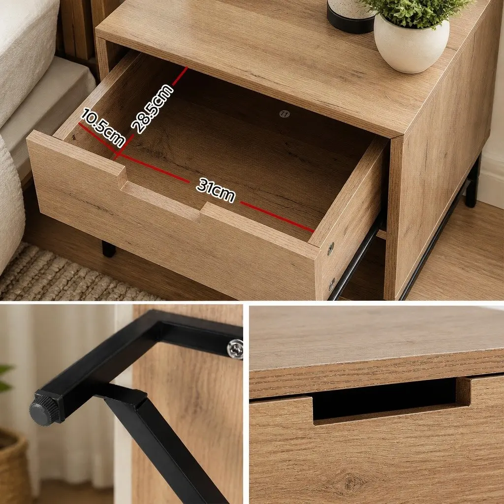 Bedside Table with Storage