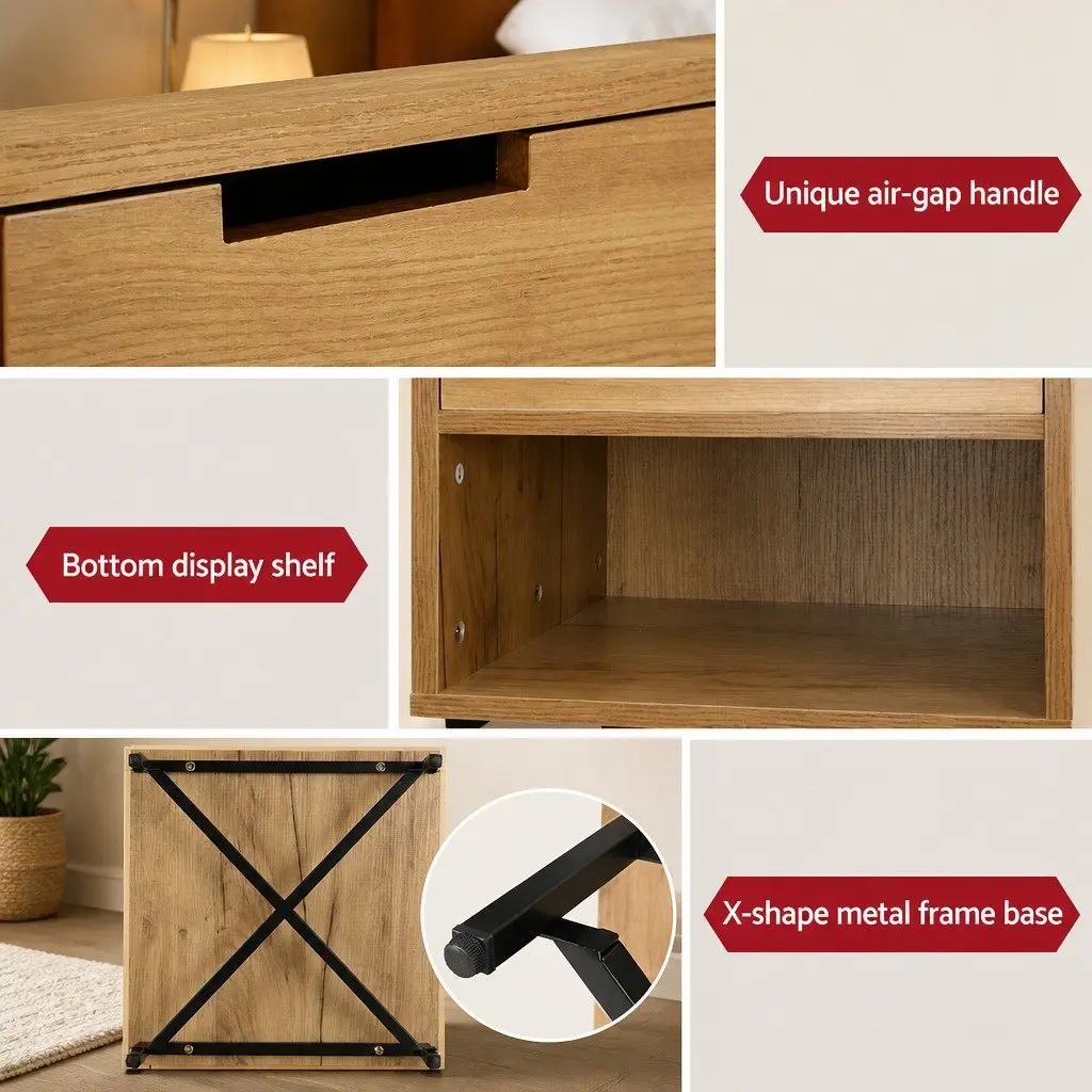 Bedside Table with Storage
