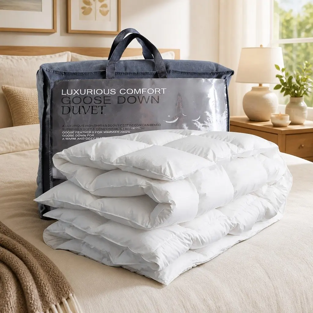 Duck Down Feather Quilt, Super King Size
