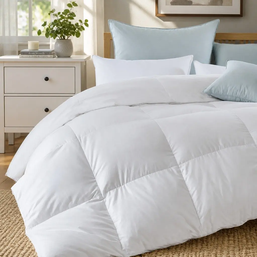 Duck Down Feather Quilt, Super King Size