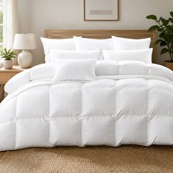 Goose Down Feather Quilt Double 500GSM All Season Lightweight Breathable Doona