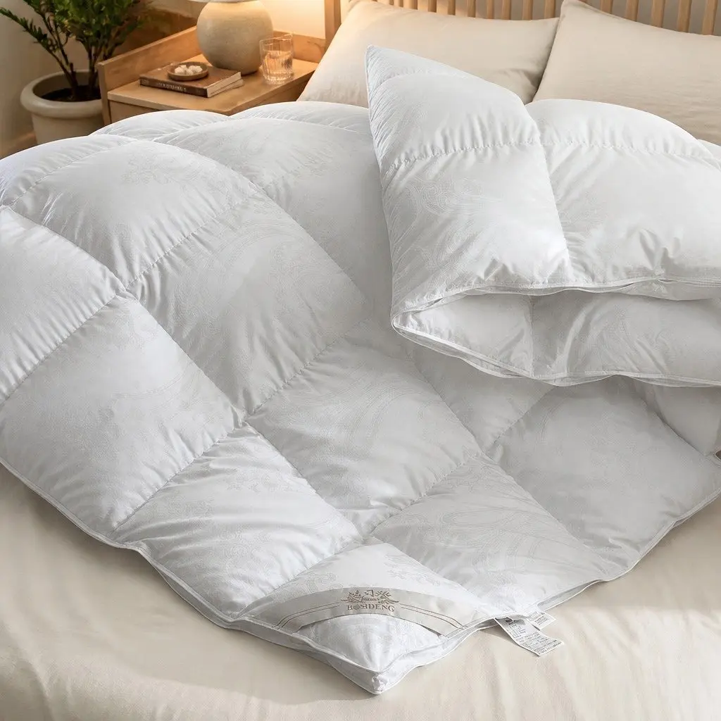 Goose Down Quilt All Season King Single 500GSM Lightweight Breathable Cotton Cover
