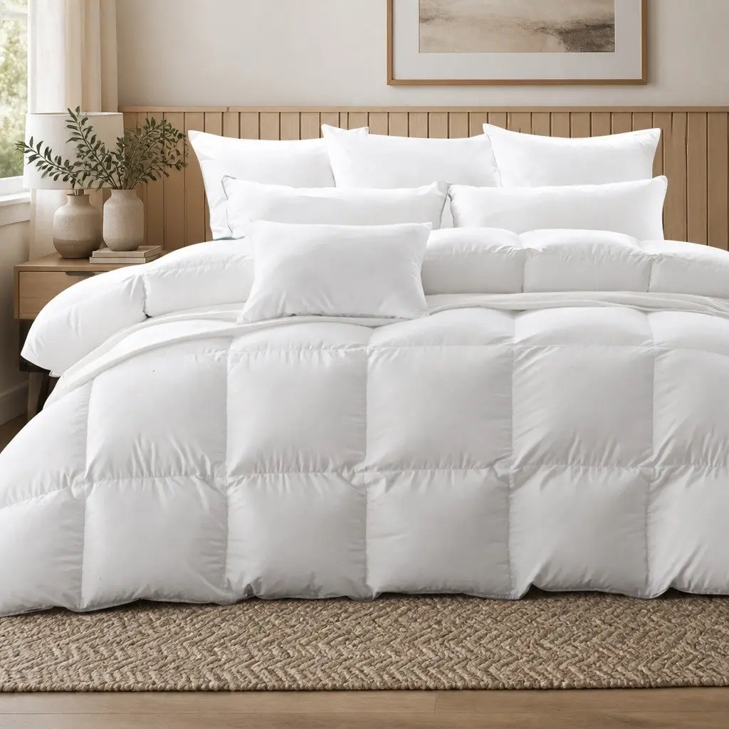 Goose Down Quilt Queen All Season 500GSM Lightweight Breathable Doona Bedding