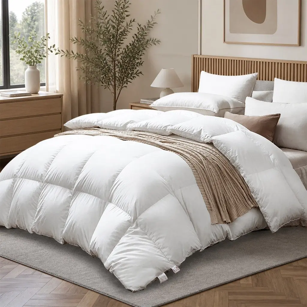 Goose Down Feather Quilt for Super King Beds