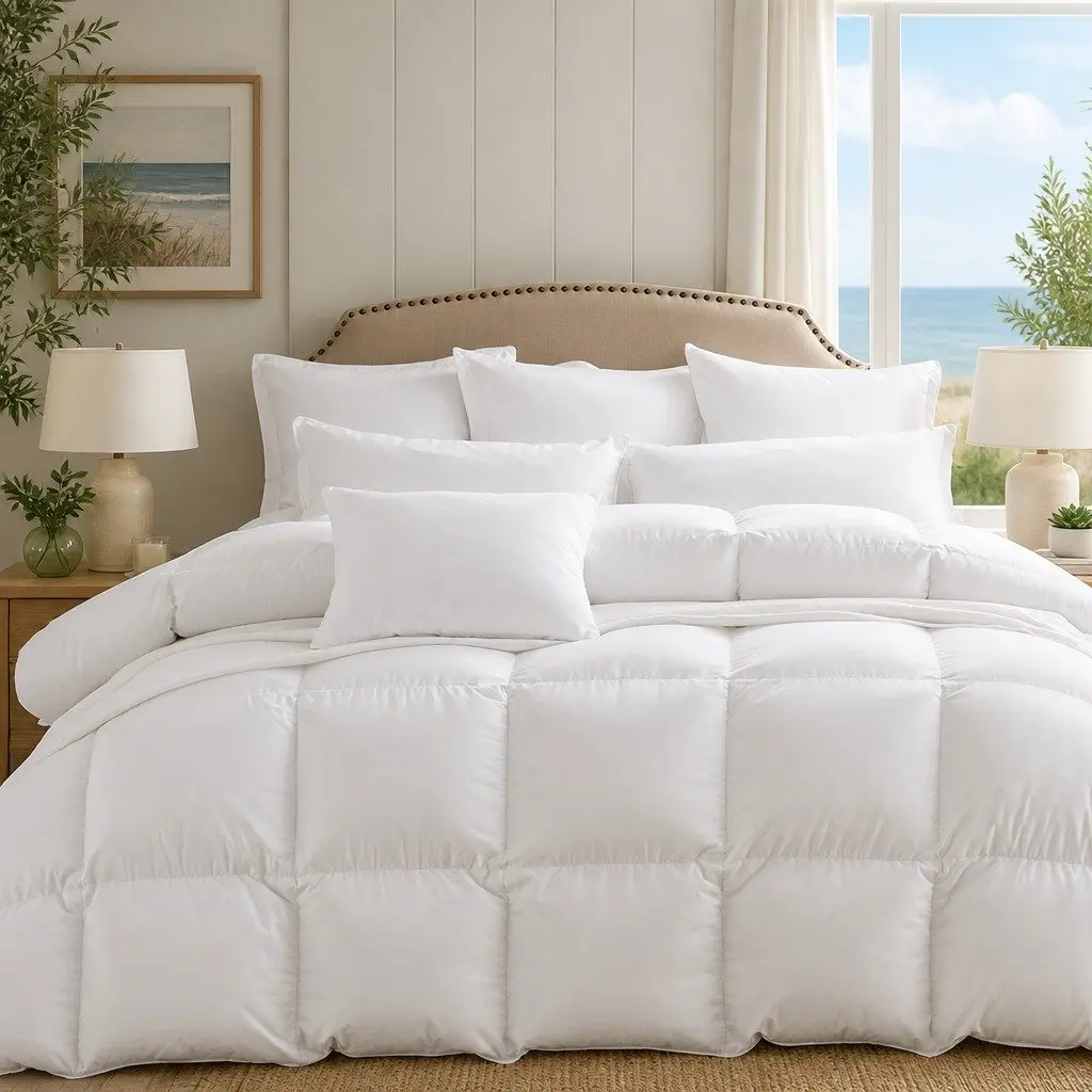 Goose Down Feather Quilt for Super King Beds
