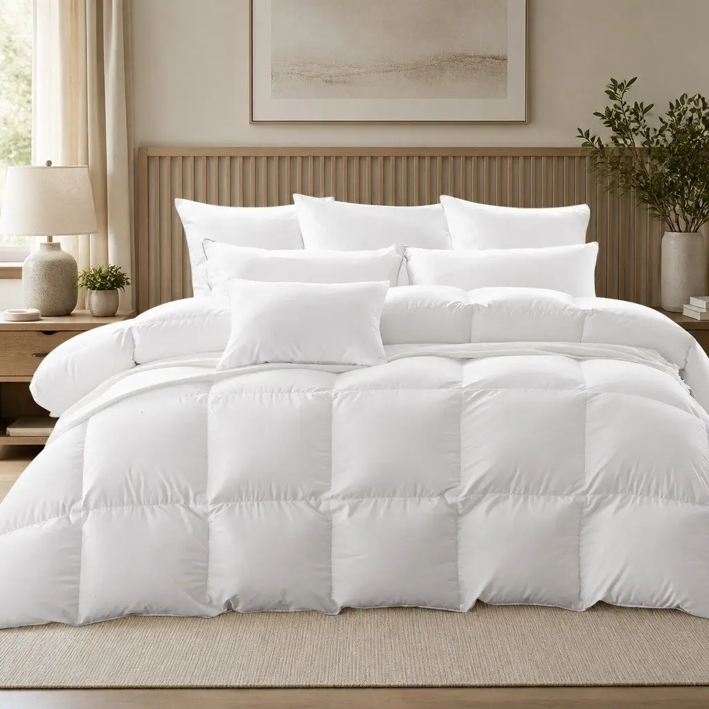 Goose Down Feather Quilt Double 700GSM