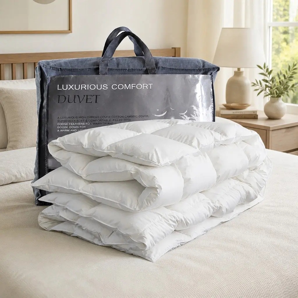 Goose Down Feather Quilt Double 700GSM
