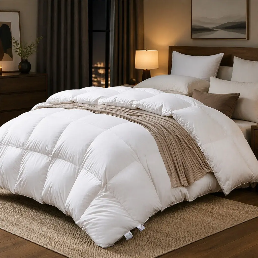 Goose Down Feather Quilt Double 700GSM