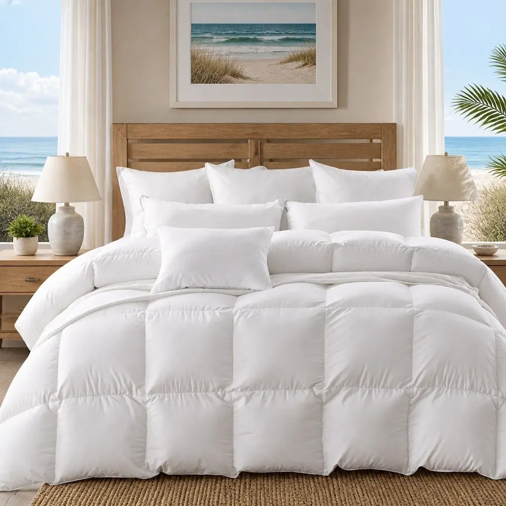 Goose Down Feather Quilt Double 700GSM