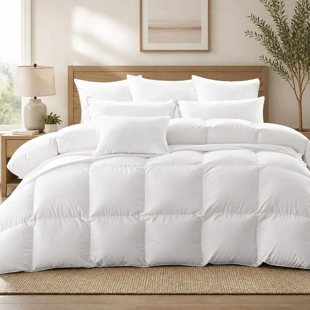 King Size Goose Down Feather Quilt