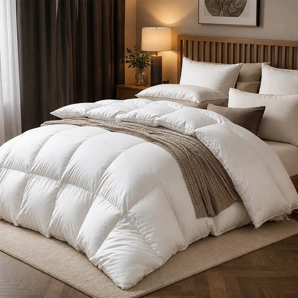 King Size Goose Down Feather Quilt