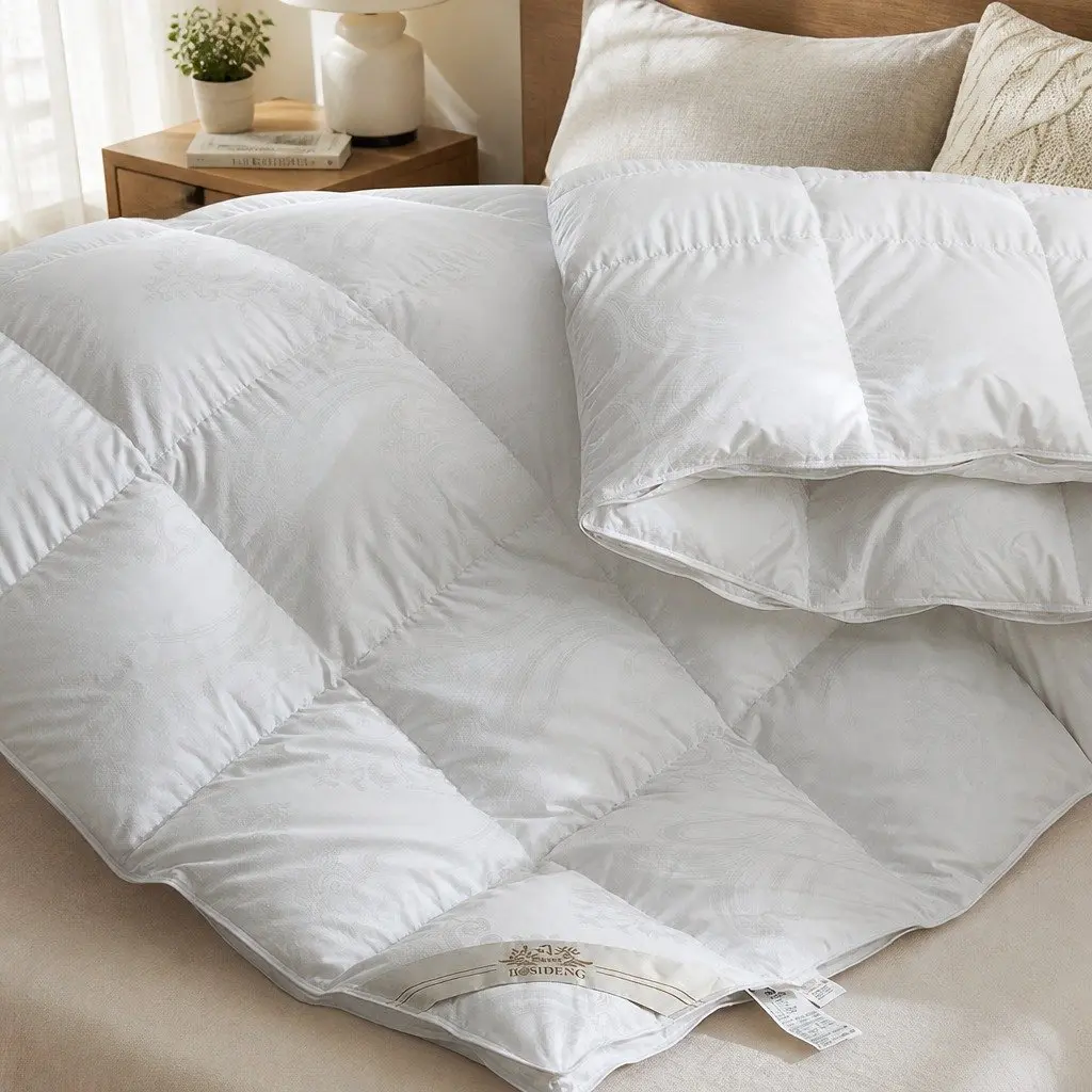 Queen Goose Down Feather Quilt 700GSM All Season Warm Doona Bedding