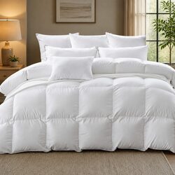 Goose Down Feather Single Quilt 700GSM All Season Warm Doona Lightweight