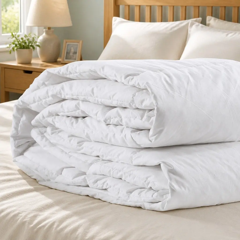 Goose Down Feather Quilt Super King Bed Doona All Season Warm Bedding